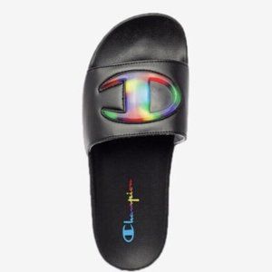 NWT Champion IPO jellie Rainbow Slides